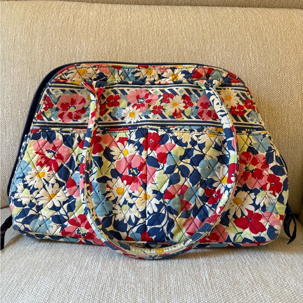 Vera Bradley Multicolor Floral Quilted Travel Bag